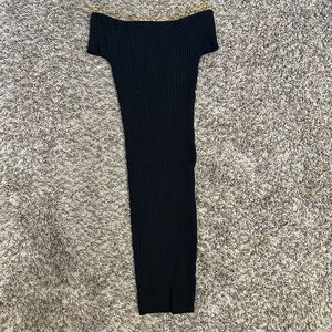 Boat neck mini dress